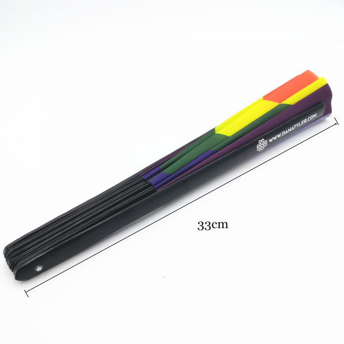 Ventaglio pieghevole a scatto con logo personalizzato da 13 pollici, grande ventaglio pieghevole in bambù, ventaglio a scatto sublimabile vuoto per matrimoni e balli 2