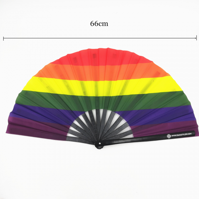 Ventaglio pieghevole a scatto con logo personalizzato da 13 pollici, grande ventaglio pieghevole in bambù, ventaglio a scatto sublimabile vuoto per matrimoni e balli 3