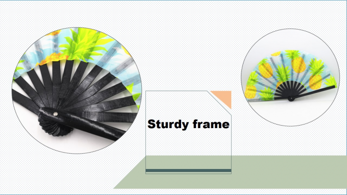 Ventaglio pieghevole a scatto con logo personalizzato da 13 pollici, grande ventaglio pieghevole in bambù, ventaglio a scatto sublimabile vuoto per matrimoni e balli 5