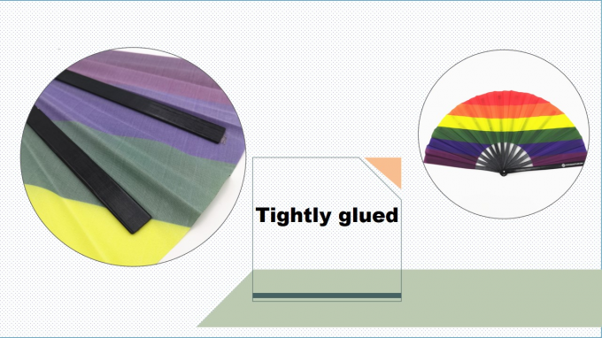 Ventaglio pieghevole a scatto con logo personalizzato da 13 pollici, grande ventaglio pieghevole in bambù, ventaglio a scatto sublimabile vuoto per matrimoni e balli 4