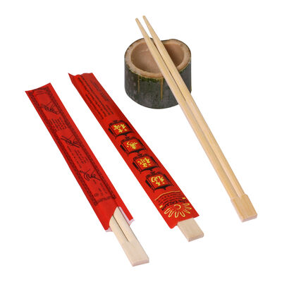Customizable Paper Wrap Bamboo Chopsticks in 210/230/240mm Sizes Made from 100% Natural Moso Bamboo