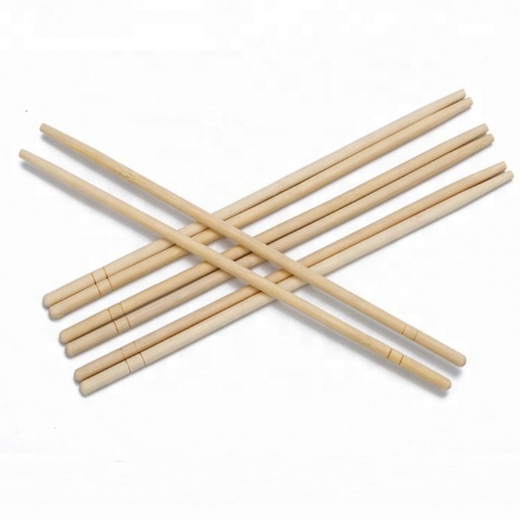 Eco-Friendly Disposable Bamboo Chopsticks with Custom Logo and Natural Color Packed 100prs/bag