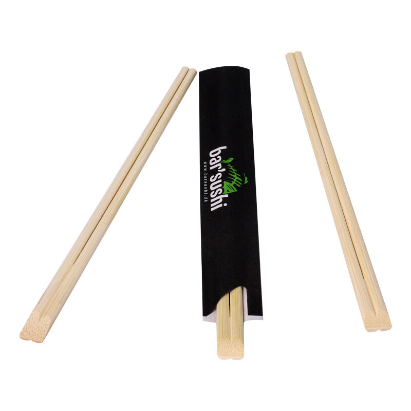 100% Natural Moso Bamboo Chopsticks with High Temperature Sterilization and Custom Logo Packing