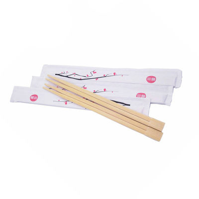 White Custom Printed Logo Sushi Bamboo Chopsticks For Restaurant